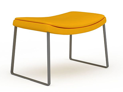 曲面沙发凳模型3d模型