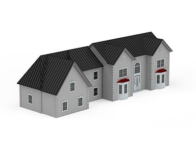 3d经济型别墅模型