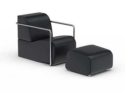 真皮休息椅模型3d模型