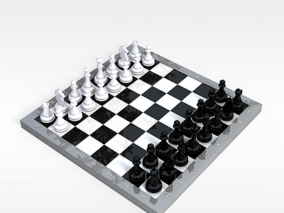 3d国际象棋模型