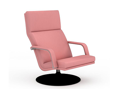 粉色扶手转椅模型3d模型