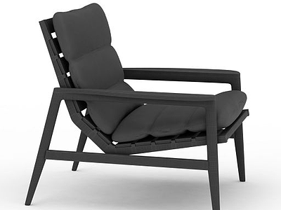 3d软面木质椅子免费模型
