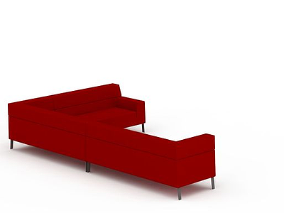 现代简约转角沙发模型3d模型