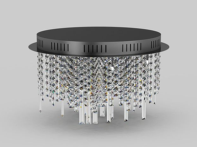 3d水晶吸顶灯免费模型