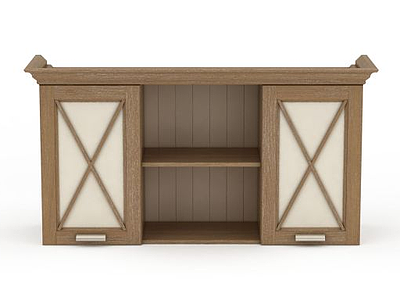 3d实木柜子模型