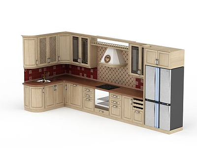厨房橱柜模型3d模型