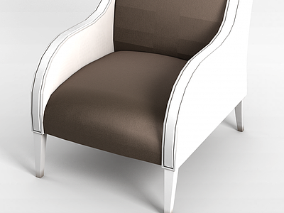 弧形扶手沙发模型3d模型