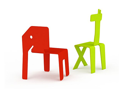 儿童创意椅子模型3d模型
