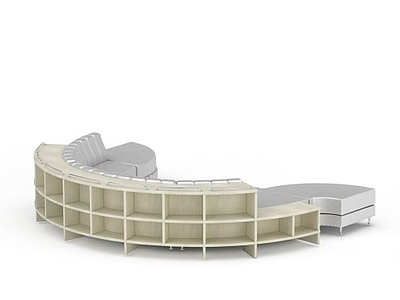 圆形沙发模型3d模型