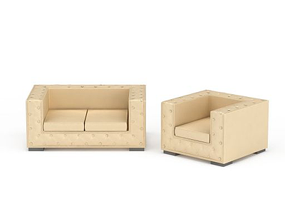 3d现代简约沙发椅子免费模型