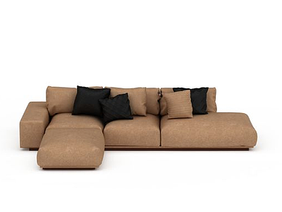 3d室内舒适软沙发免费模型