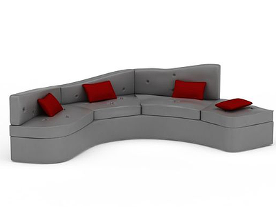 3d弧形沙发免费模型