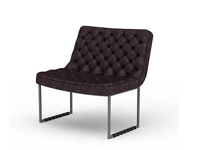 黑色双人椅模型3d模型