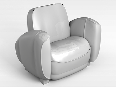 3d现代舒适沙发椅模型