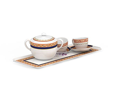 瓷茶具模型3d模型
