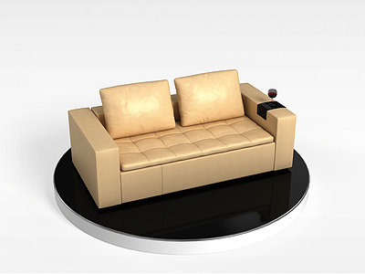 3d双人沙发模型