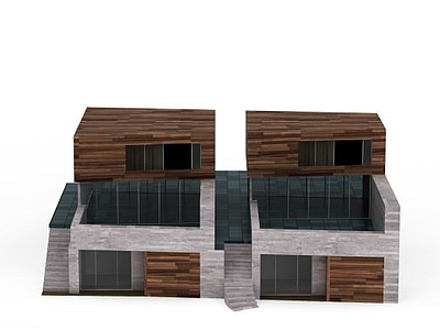 现代房屋建筑模型