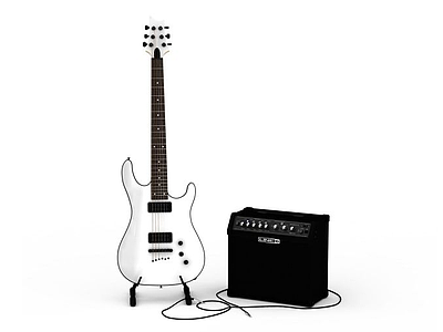 3d电吉他免费模型