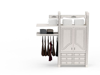 3d现代简约风格衣柜免费模型