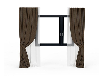 室内窗帘模型3d模型