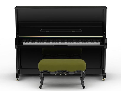 钢琴椅模型3d模型