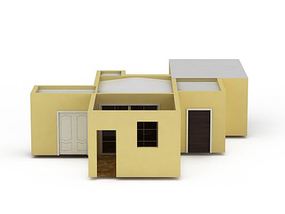 3d简易建筑免费模型