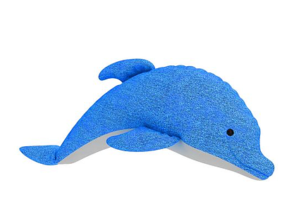 3d海豚布偶模型