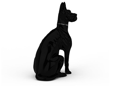3d陶瓷狗装饰品免费模型