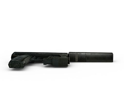 3dCOD5武器消音手枪模型