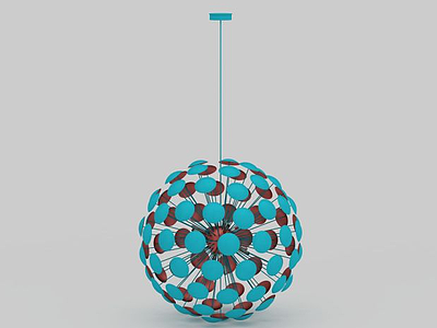 3d创意绣球吊灯免费模型