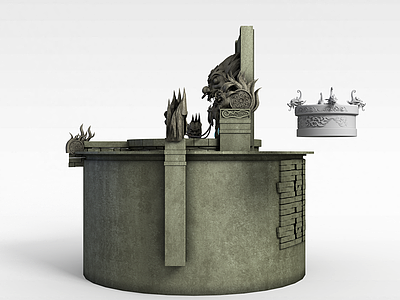 地狱祭台模型3d模型