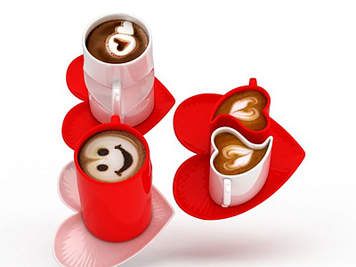 3d精美咖啡杯免费模型