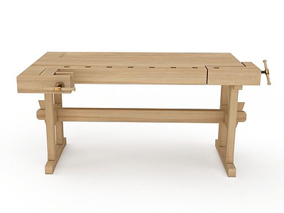 3d现代多功能木桌模型