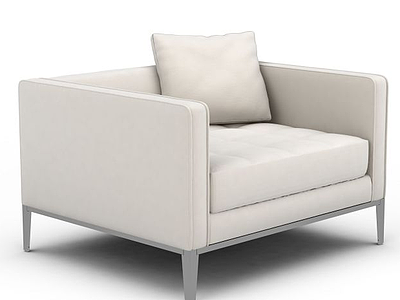 3d现代简约风格单人沙发免费模型