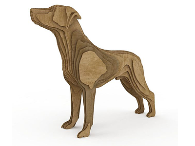 狗造型雕塑模型