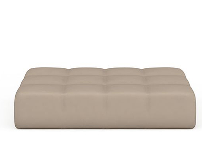 真皮沙发凳子模型3d模型