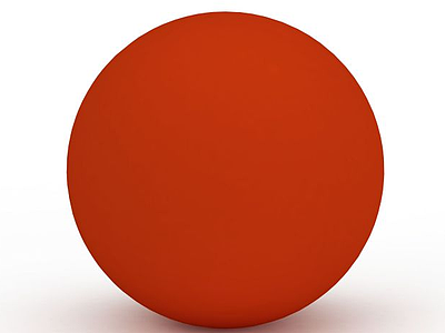 红色瑜伽球模型