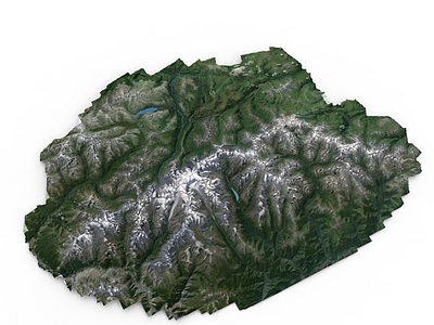 3d大型山地模型