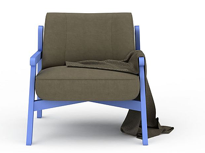3d布艺休闲椅子免费模型