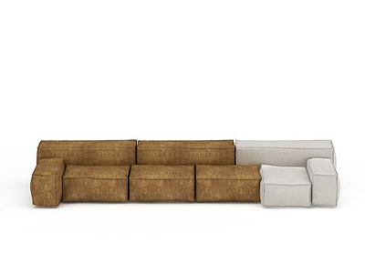 3d布艺休闲沙发床免费模型