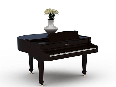 典雅钢琴模型