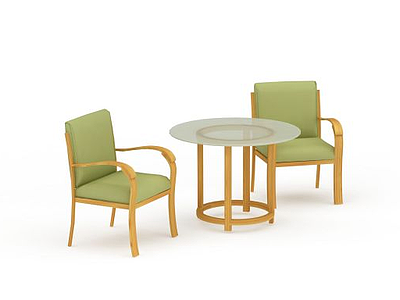 3d中式客厅桌椅免费模型