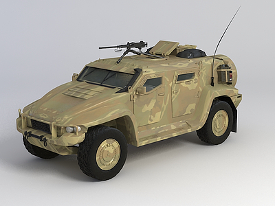 军事作战车模型3d模型