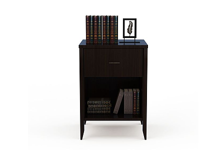 3d简易书柜模型
