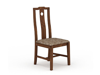 中式实木椅子模型