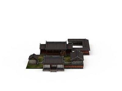 室外建筑模型3d模型