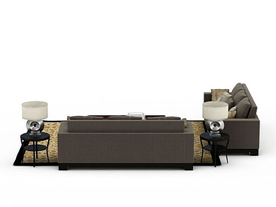 休闲沙发组合模型3d模型