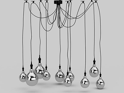 现代创意吊灯模型3d模型