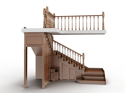 3d室内楼梯模型