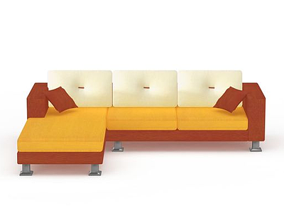 3d客厅转角沙发免费模型